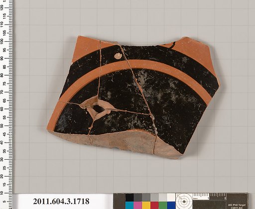 Terracotta fragment of a kylix: Lip cup (drinking cup)