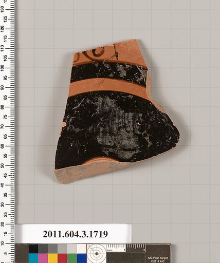 Terracotta fragment of a kylix: Lip cup (drinking cup)