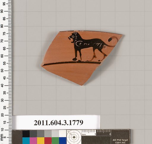 Terracotta rim fragment of a kylix: Lip cup (drinking cup)