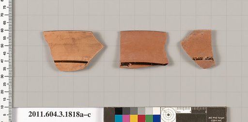 Terracotta rim fragments of kylikes: Lip cup (drinking cup)