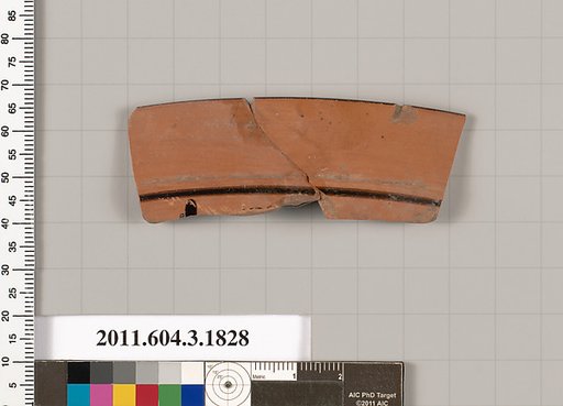 Terracotta fragment of a kylix: Lip cup (drinking cup)