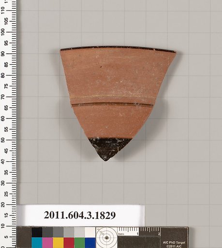 Terracotta fragment of a kylix: Lip cup (drinking cup)