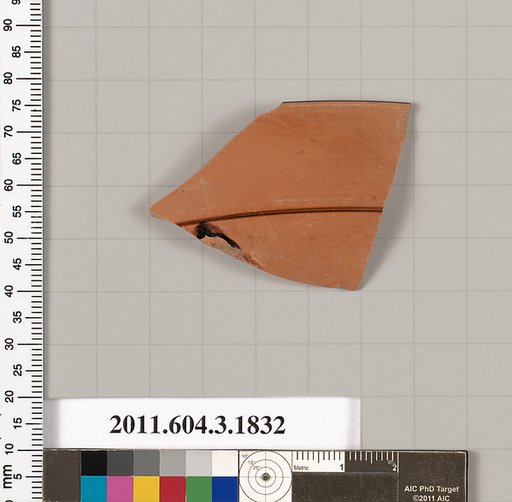 Terracotta fragment of a kylix: Lip cup (drinking cup)