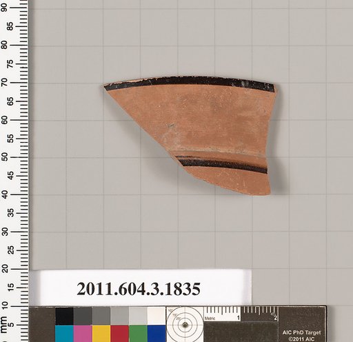 Terracotta fragment of a kylix: Lip cup (drinking cup)