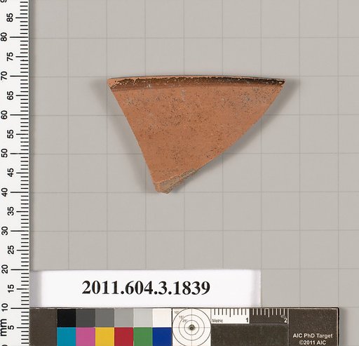 Terracotta fragment of a kylix: Lip cup (drinking cup)