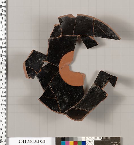 Terracotta fragment of a kylix: Lip cup (drinking cup)