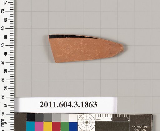 Terracotta fragment of a kylix: Lip cup (drinking cup)