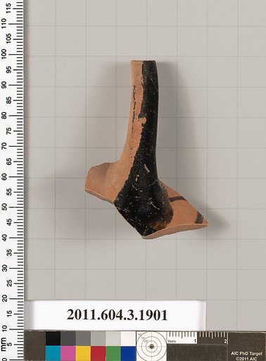 Terracotta fragment of a kylix (drinking cup)