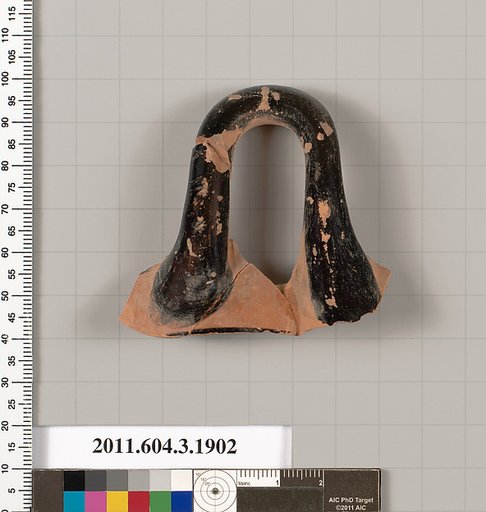 Terracotta fragment of a kylix (drinking cup)