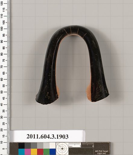 Terracotta fragment of a kylix (drinking cup)