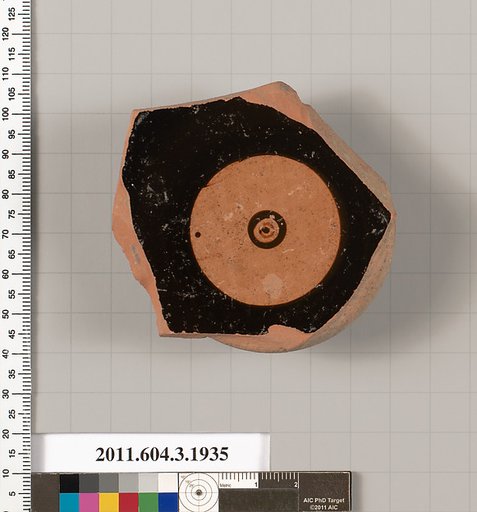 Terracotta fragment of a kylix (drinking cup)