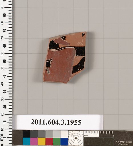 Terracotta fragment of a kylix (drinking cup)
