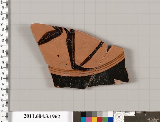 Terracotta fragment of a kylix (drinking cup)