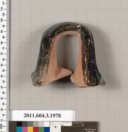 Terracotta fragment of a kylix (drinking cup)