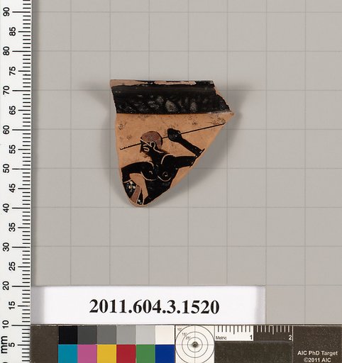 Terracotta rim fragment of a mastoid (drinking cup with narrow base)