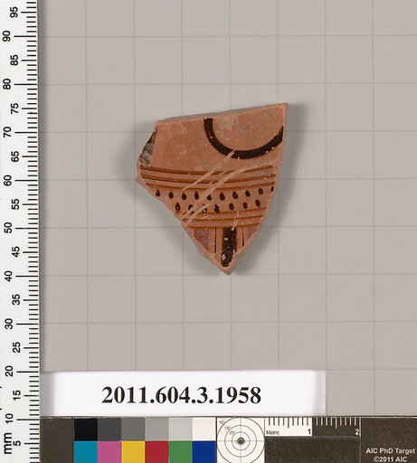 Terracotta fragment of a kylix (drinking cup)