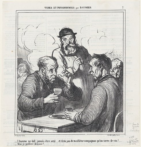 A philosopher, from 'Types and features,' published in Le Charivari, June 8, 1864