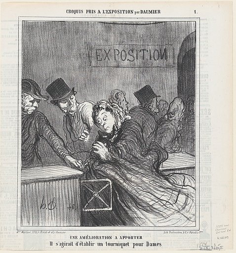 Proposal for an improvement, from 'Exhibition sketches,' published in Le Charivari, May 24, 1864