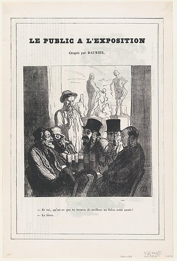 And you, what do you like best at this year's Salon? The beer!, from 'The public at the exhibition,' published in Le Petit Journal pour Rire, June 18, 1864