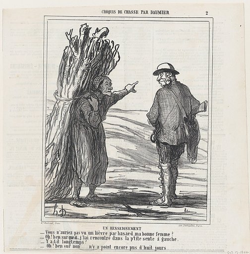 Information, from 'Hunting sketches,' published in Le Chiavari, October 17, 1864