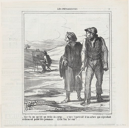 There's a strange one..., from 'The landscape painters,' published in Le Charivari, December 9, 1864