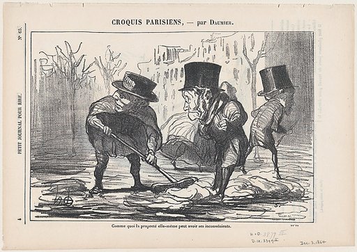 Which shows that even cleanliness can be hazardous, from "Parisian Sketches"