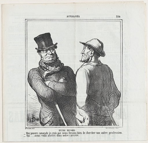 Once more the horsemeat amateurs, from 'News of the day,' published in Le Charivari, April 10, 1865
