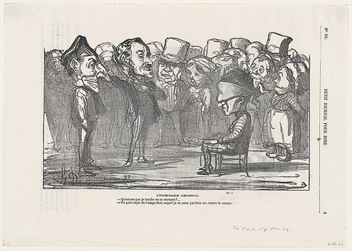 The incomparable somnabulist," from 'Memories of the celebration at St. Cloud,' published in Le Petit Journal pour Rire, September 16, 1865