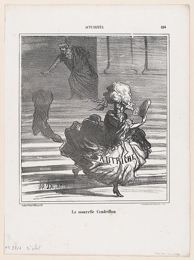 The new Cinderella, from 'News of the day,' published in "Le Charivari"