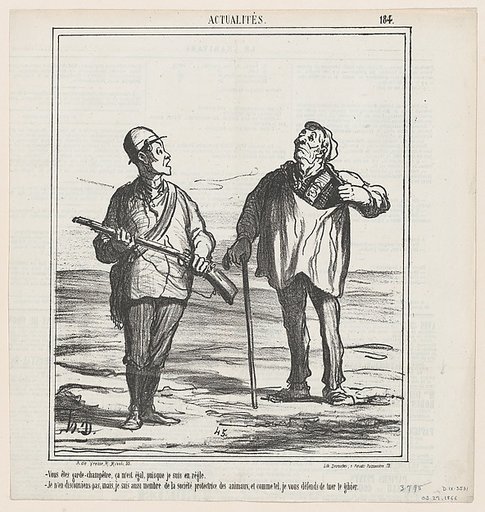 You are a warden, it is all right for me since I have a license, from "News of the day"