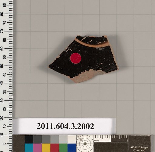 Terracotta fragment of a kylix (drinking cup)
