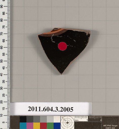 Terracotta fragment of a kylix (drinking cup)