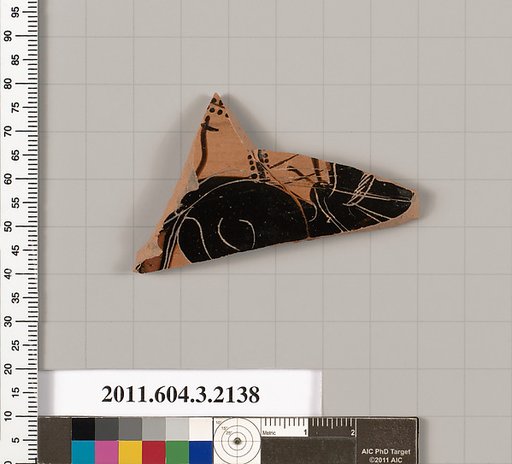 Terracotta fragment of a kylix (drinking cup)