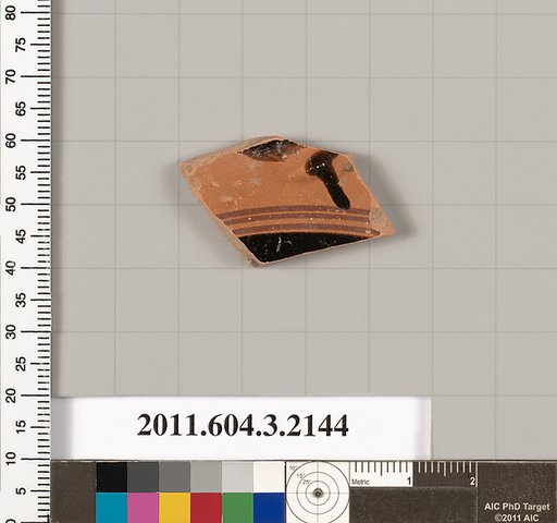 Terracotta fragment of a kylix (drinking cup)