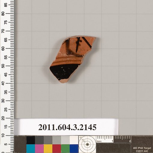 Terracotta fragment of a kylix (drinking cup)