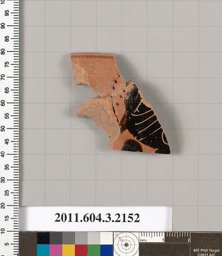 Terracotta rim fragment of a kylix (drinking cup)