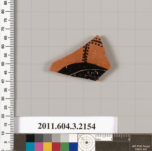 Terracotta fragment of a kylix (drinking cup)