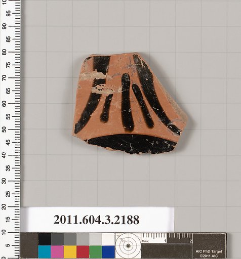 Terracotta fragment of a kylix (drinking cup)