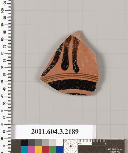 Terracotta fragment of a kylix (drinking cup)