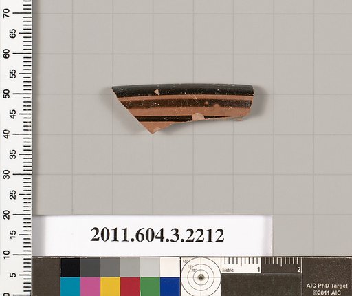 Terracotta fragment of a kylix (drinking cup)