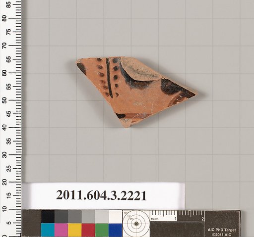 Terracotta fragment of a kylix (drinking cup)