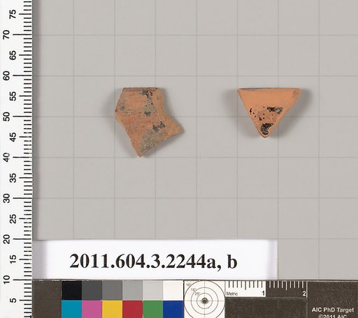 Terracotta rim fragments of kylikes (drinking cups)