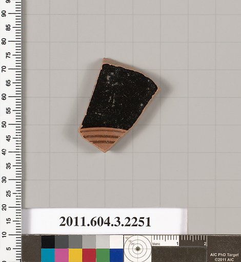 Terracotta fragment of a kylix (drinking cup)