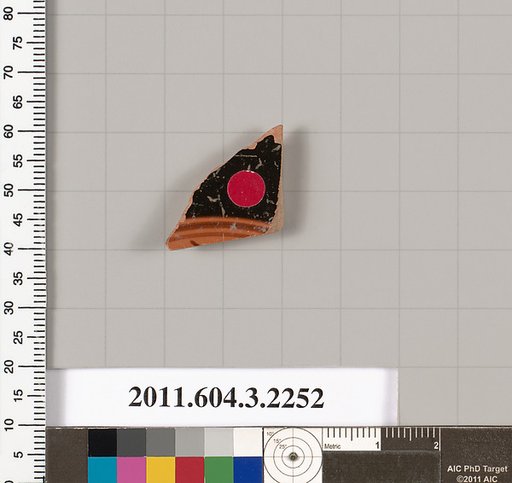 Terracotta fragment of a kylix (drinking cup)