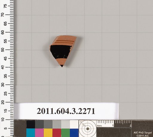 Terracotta fragment of a kylix (drinking cup)