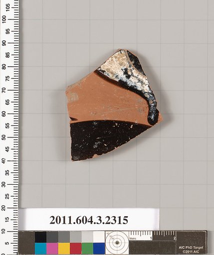 Terracotta fragment of a kylix: eye-cup (drinking cup)