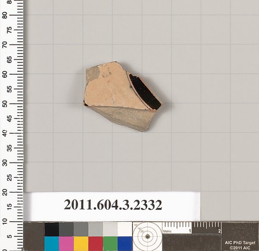 Terracotta fragment of a kylix: eye-cup (drinking cup)