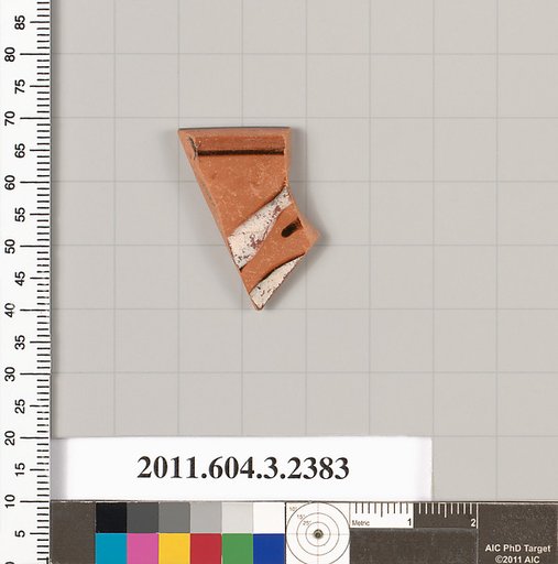 Terracotta rim fragment of a kylix: eye-cup (drinking cup)