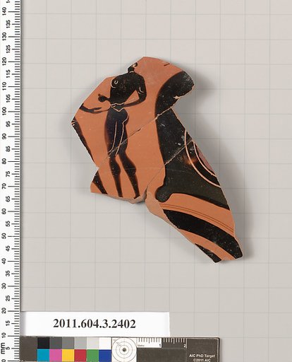Terracotta fragment of a kylix: eye-cup (drinking cup)
