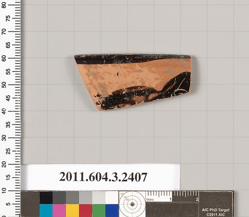 Terracotta rim fragment of a kylix: eye-cup (drinking cup)?